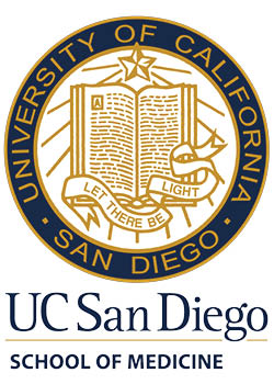 Seal of the University of California and UC San Diego School of Medicine logo