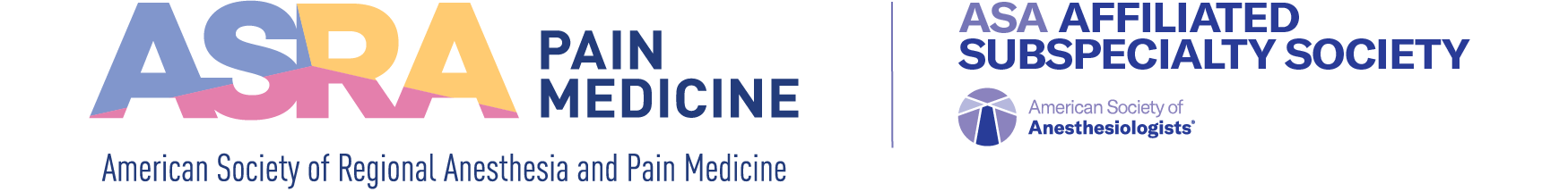 ASRA Pain Medicine is an ASA Affiliated Subspecialty Society